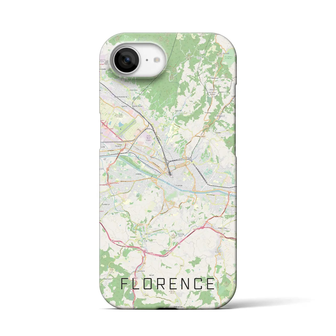【フィレンツェ(イタリア)】地図柄iPhoneケース(バックカバータイプ)