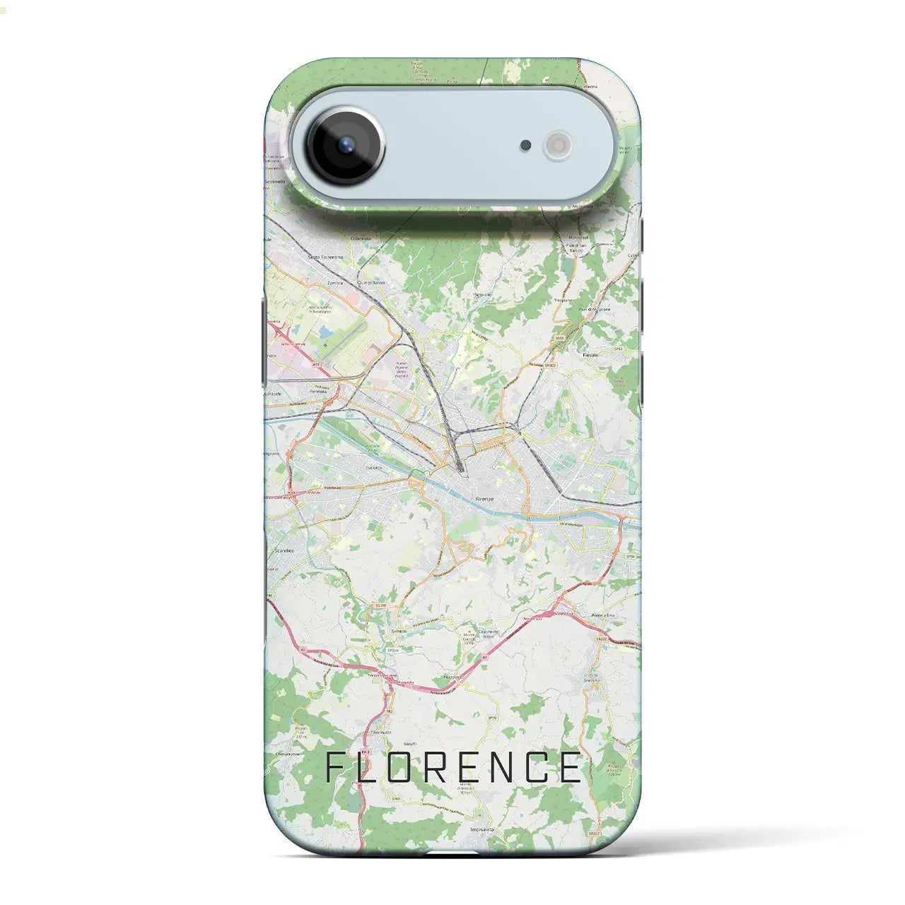 【フィレンツェ(イタリア)】地図柄iPhoneケース(バックカバータイプ)