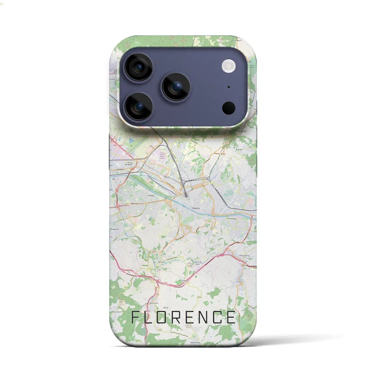【フィレンツェ(イタリア)】地図柄iPhoneケース(バックカバータイプ)