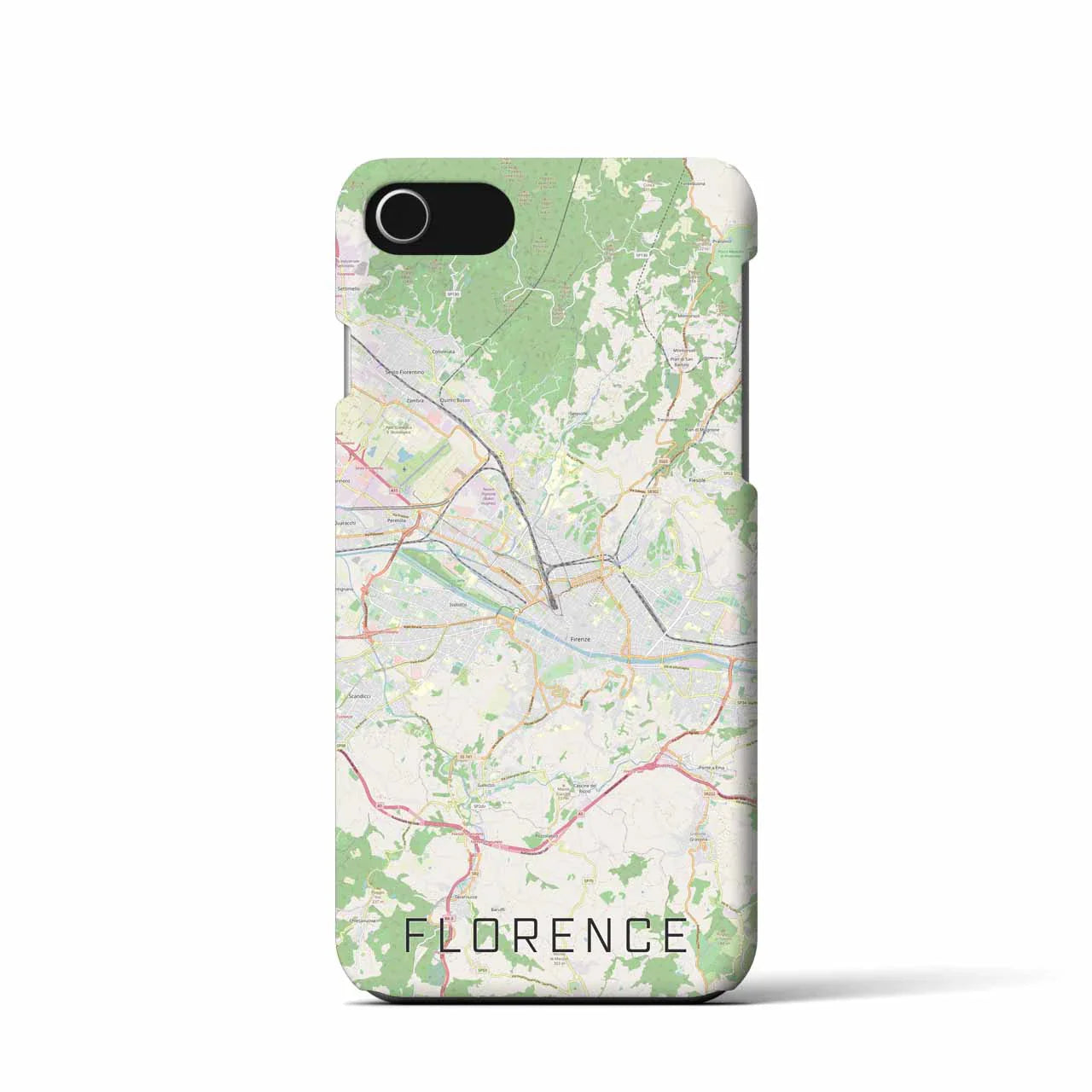 【フィレンツェ(イタリア)】地図柄iPhoneケース(バックカバータイプ)