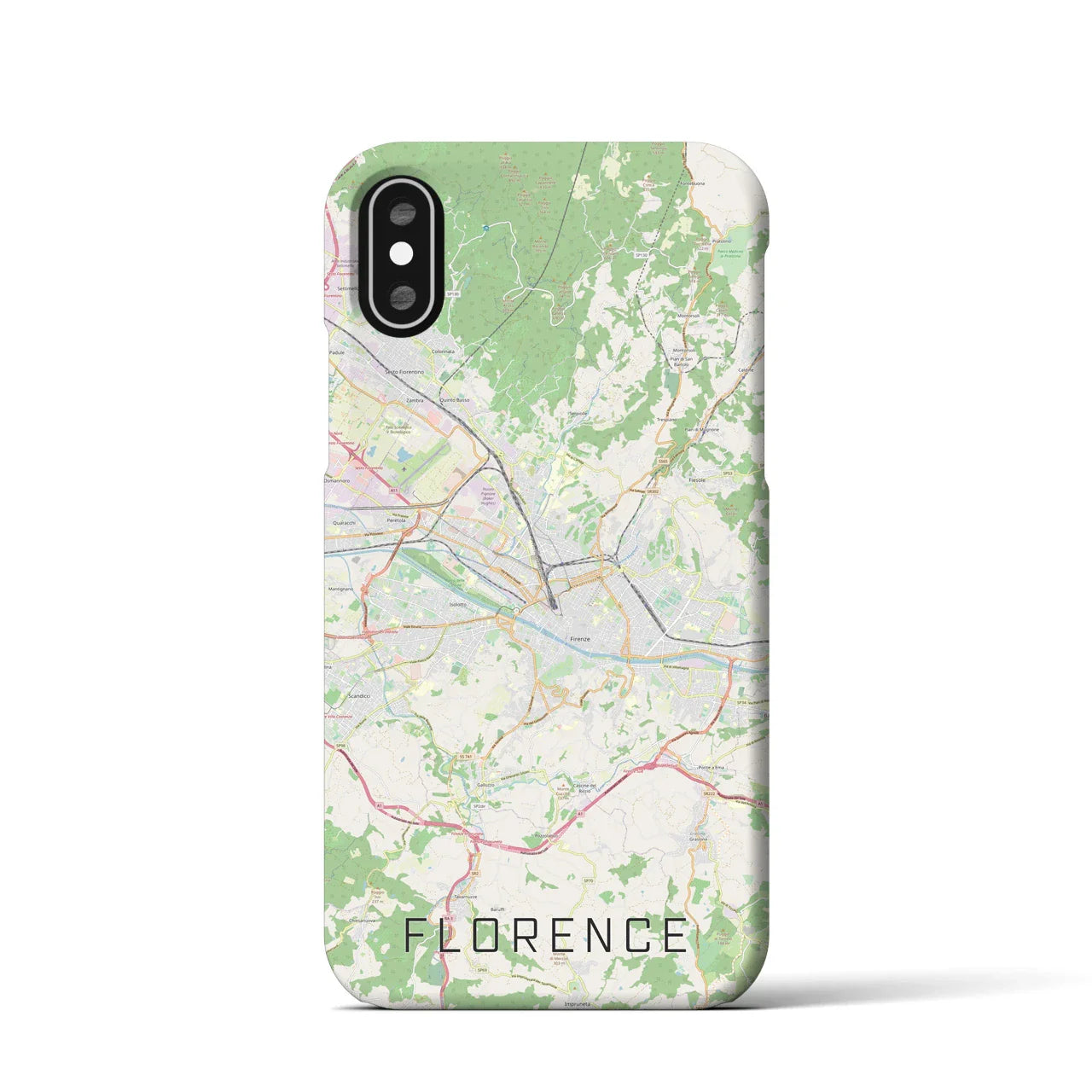 【フィレンツェ(イタリア)】地図柄iPhoneケース(バックカバータイプ)