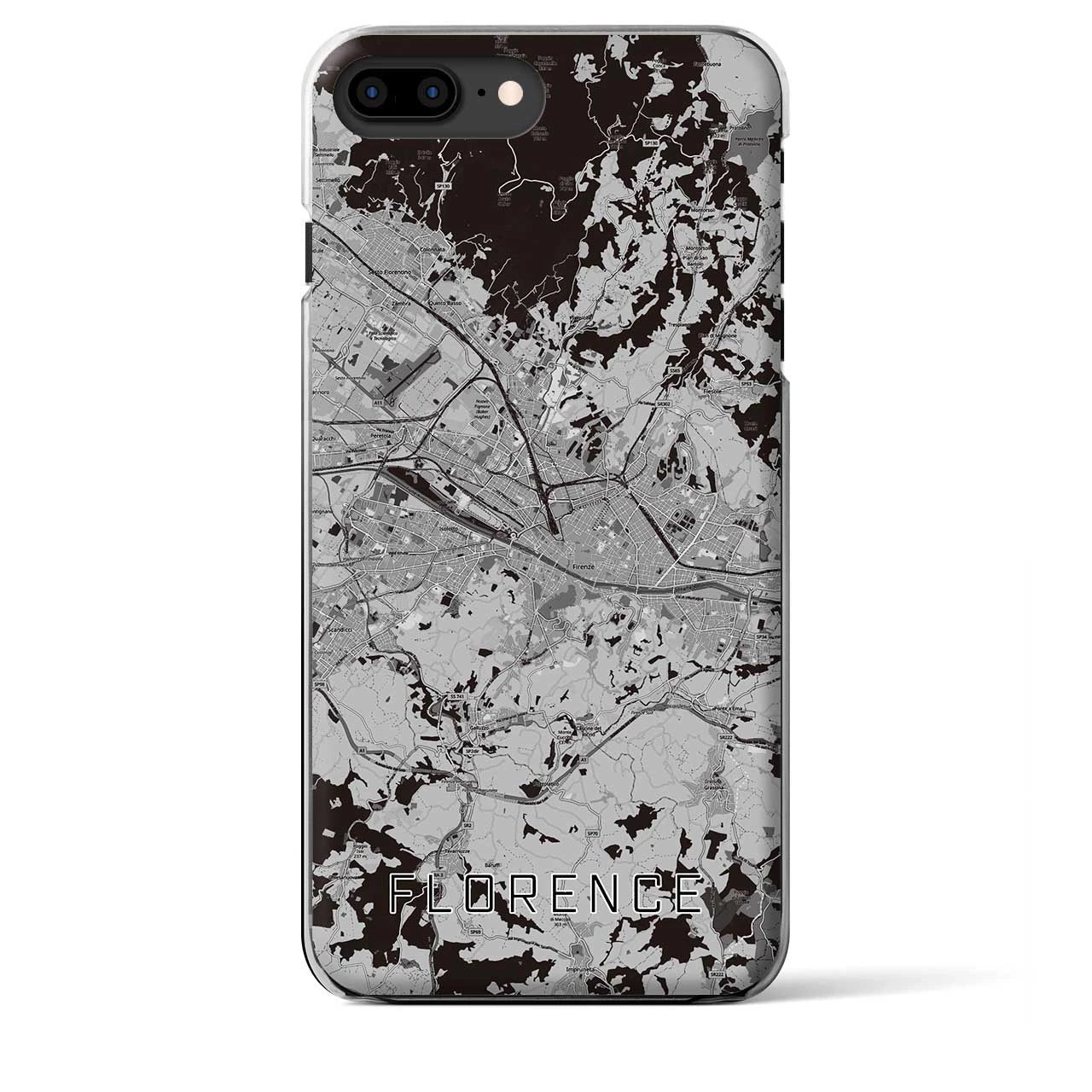 【フィレンツェ(イタリア)】地図柄iPhoneケース(クリアタイプ)