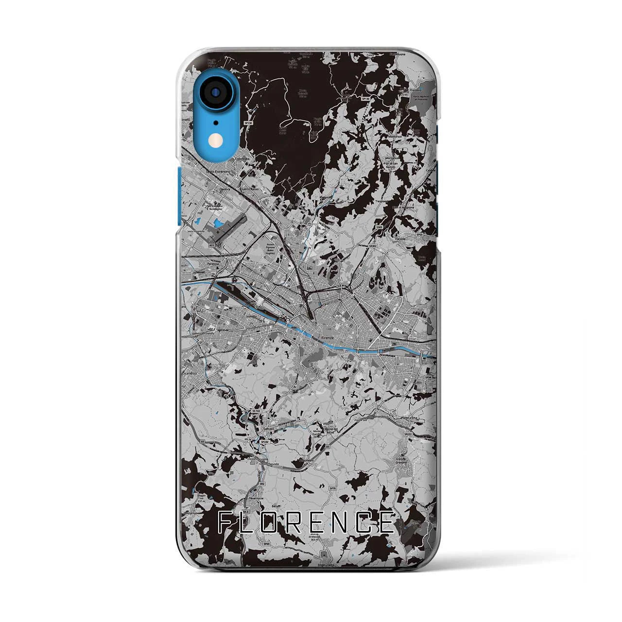 【フィレンツェ(イタリア)】地図柄iPhoneケース(クリアタイプ)