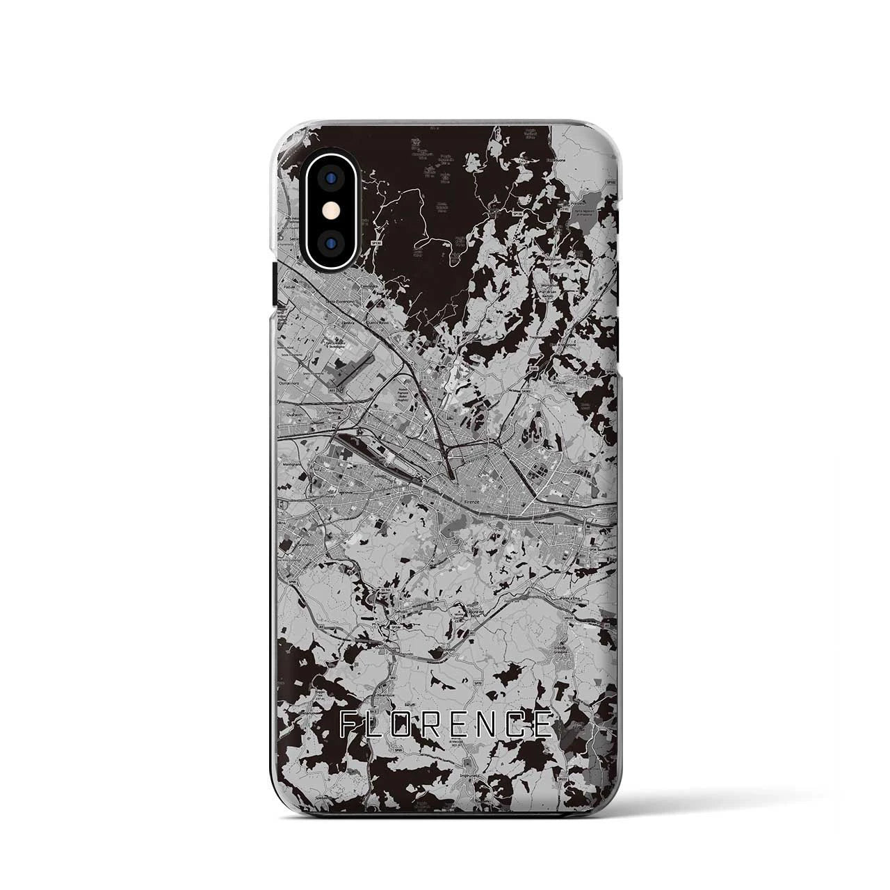 【フィレンツェ(イタリア)】地図柄iPhoneケース(クリアタイプ)