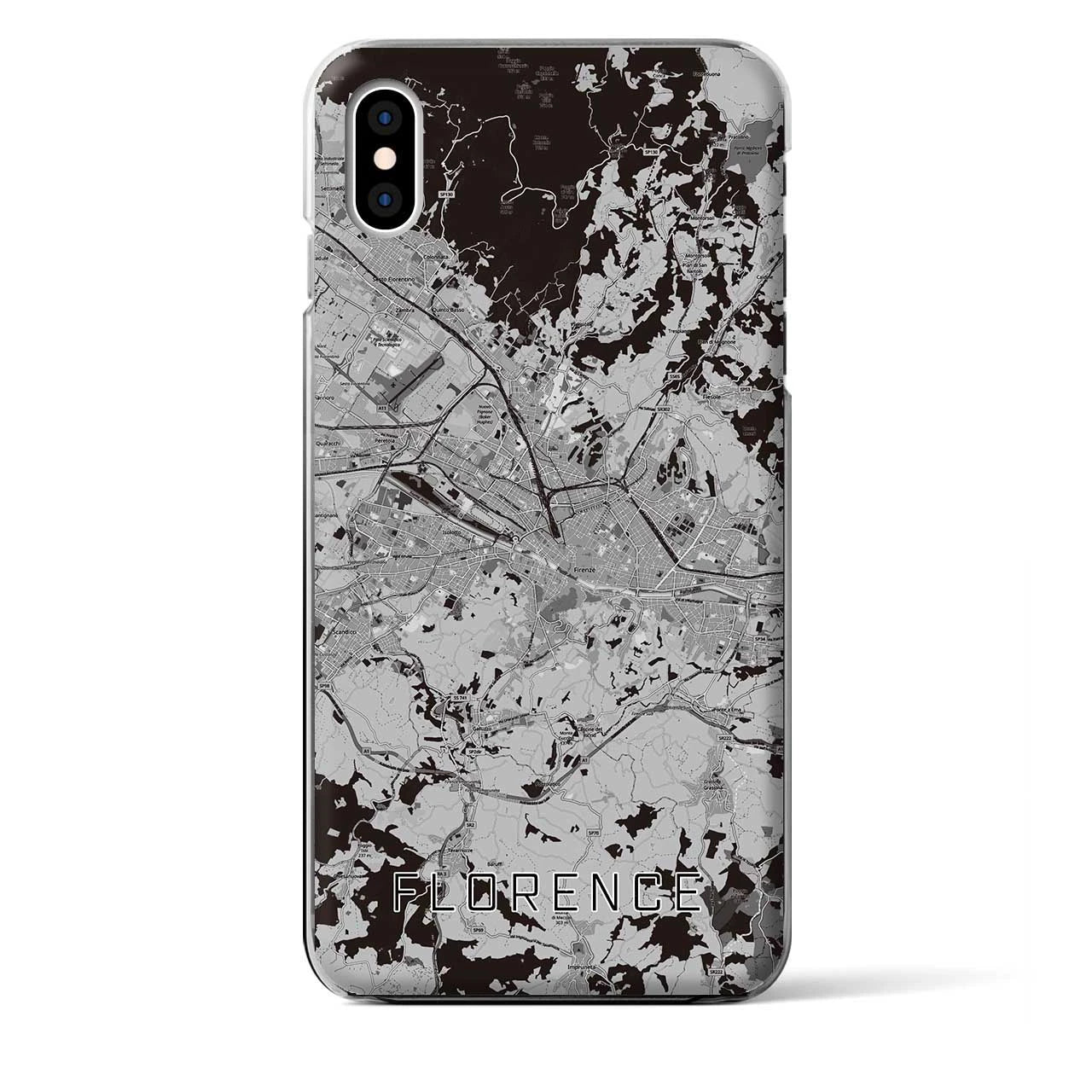 【フィレンツェ(イタリア)】地図柄iPhoneケース(クリアタイプ)