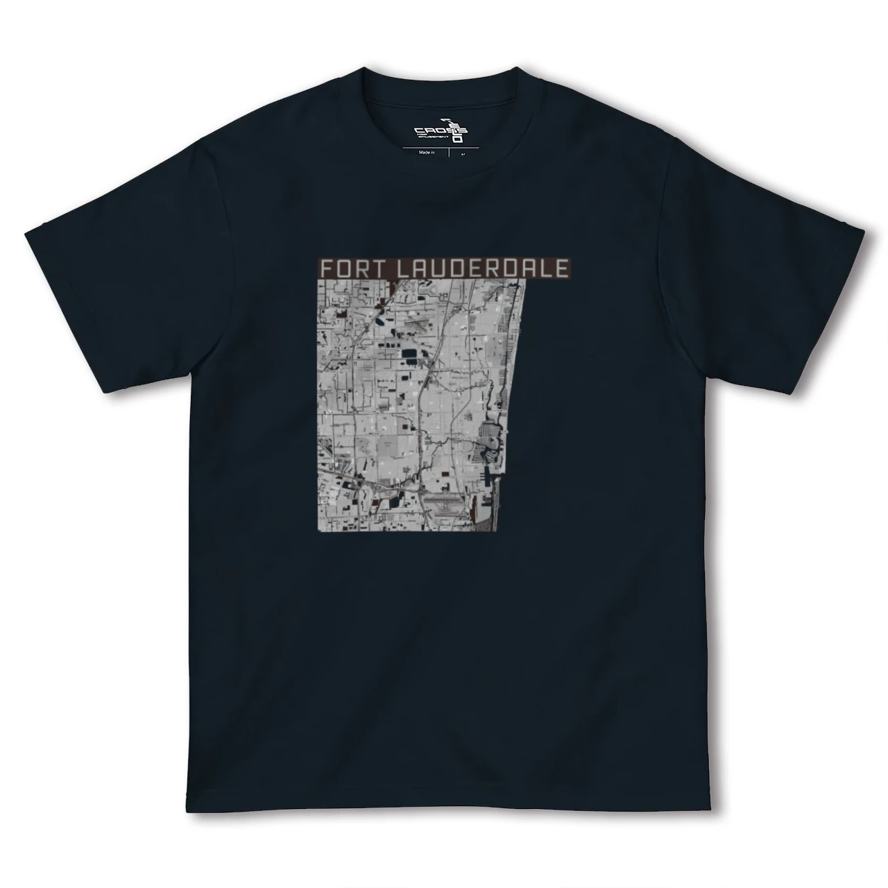 【フォートローダーデール(アメリカ)】地図柄ヘビーウェイトTシャツ