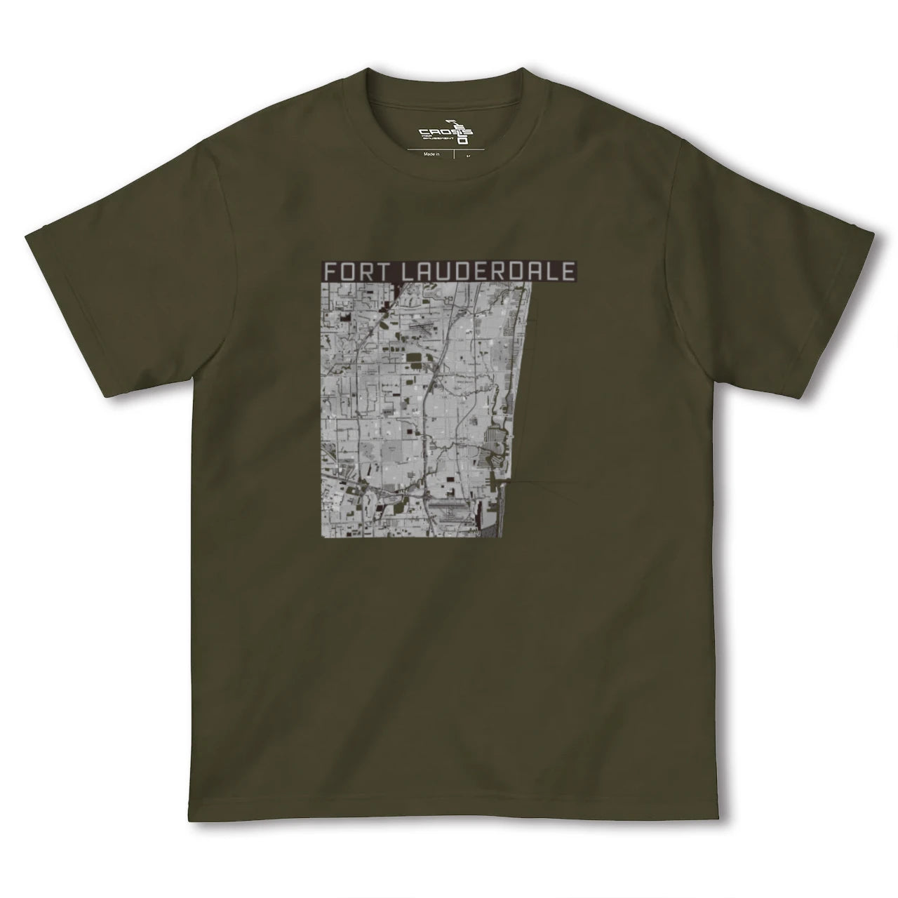 【フォートローダーデール(アメリカ)】地図柄ヘビーウェイトTシャツ