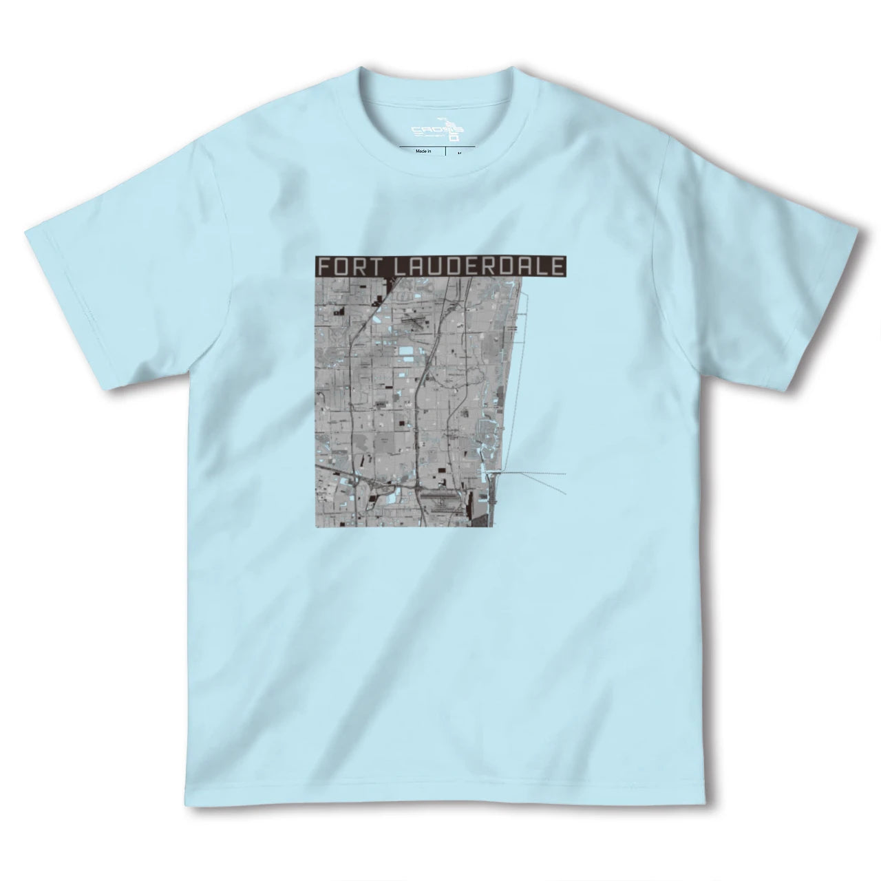 【フォートローダーデール(アメリカ)】地図柄ヘビーウェイトTシャツ