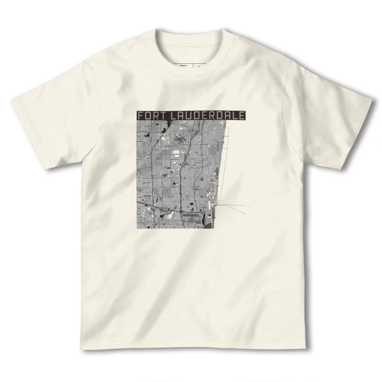 【フォートローダーデール(アメリカ)】地図柄ヘビーウェイトTシャツ