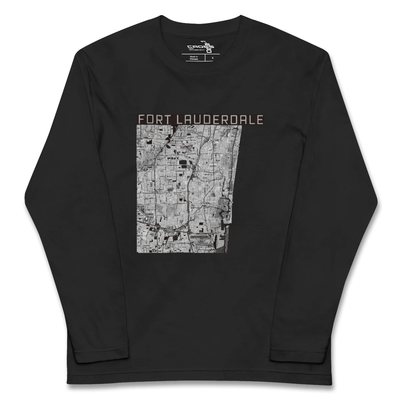 【フォートローダーデール(アメリカ)】地図柄ロングスリーブTシャツ