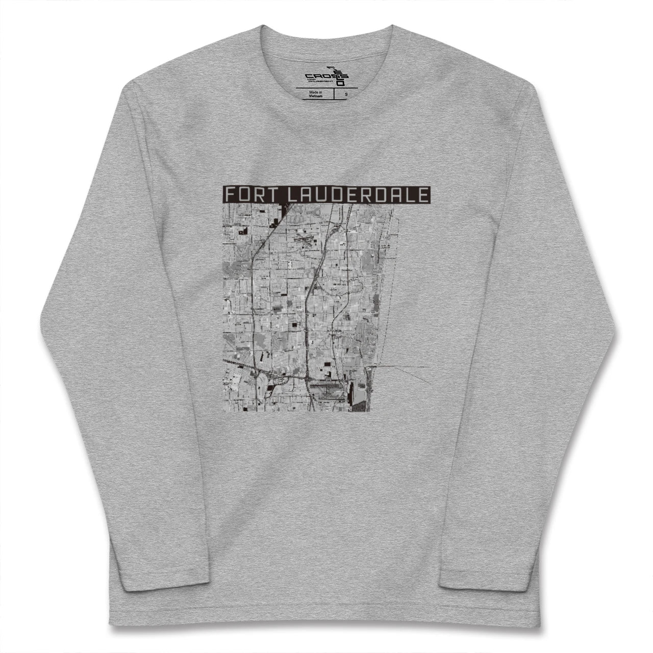 【フォートローダーデール(アメリカ)】地図柄ロングスリーブTシャツ