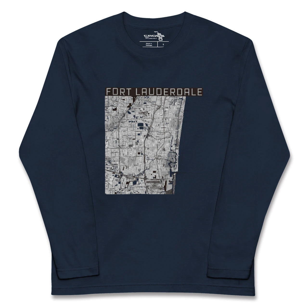 【フォートローダーデール(アメリカ)】地図柄ロングスリーブTシャツ