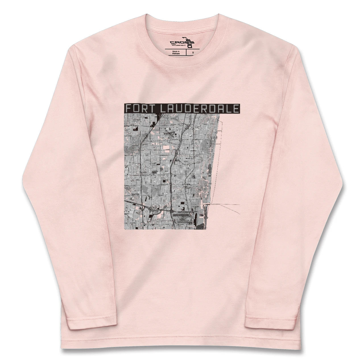 【フォートローダーデール(アメリカ)】地図柄ロングスリーブTシャツ