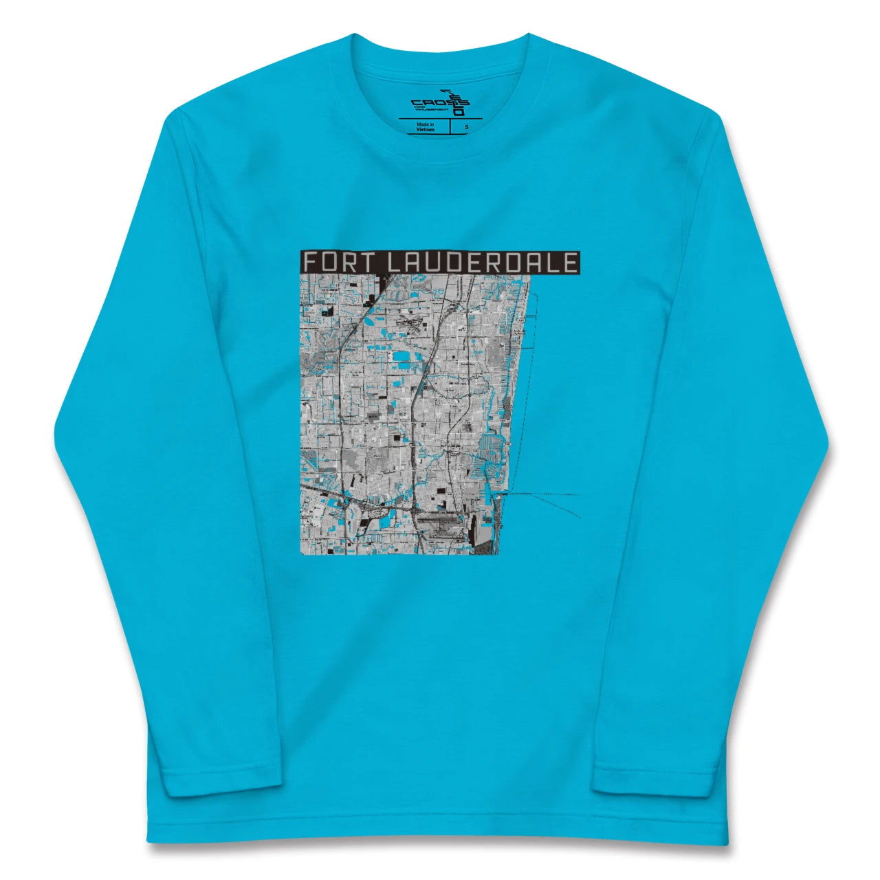【フォートローダーデール(アメリカ)】地図柄ロングスリーブTシャツ