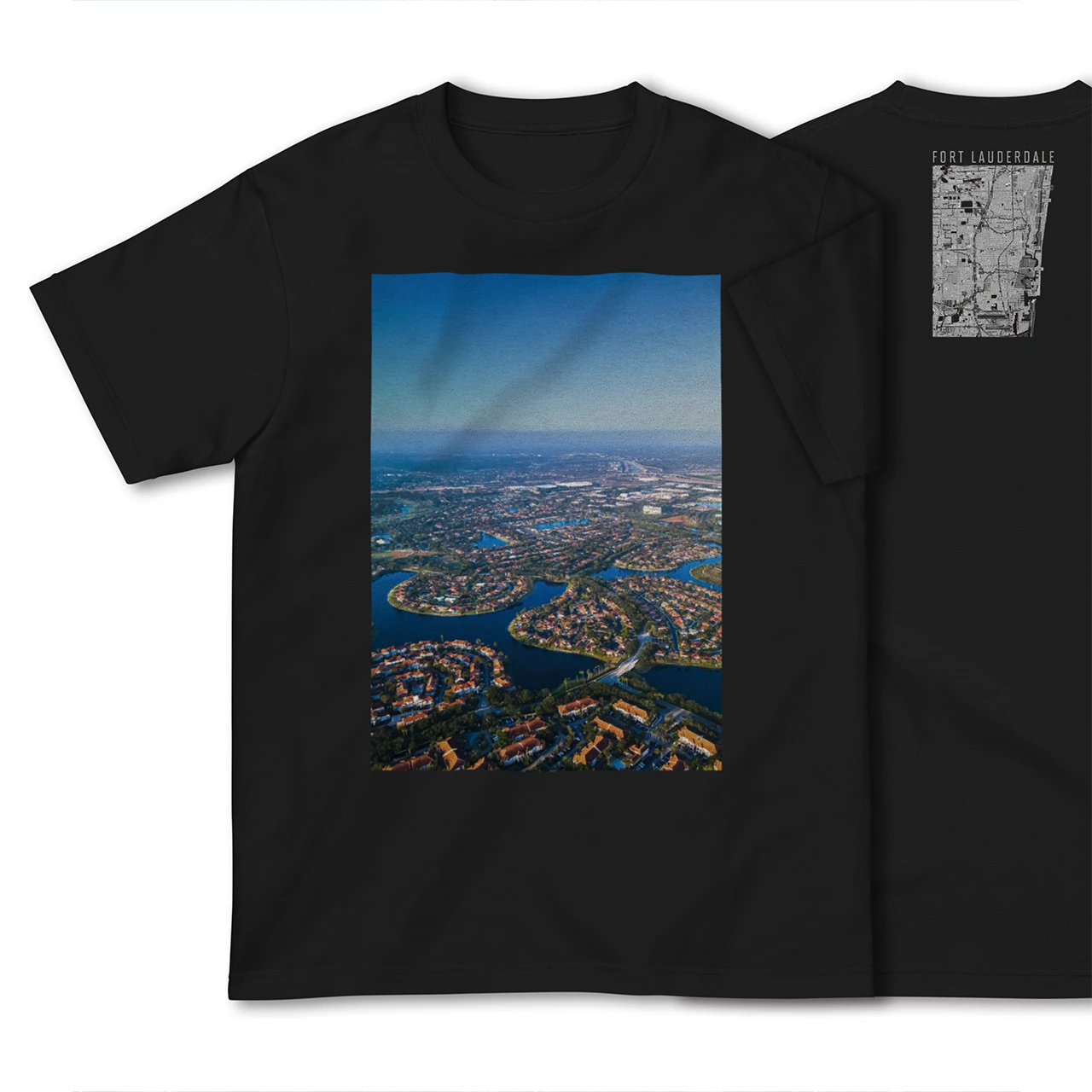 【フォートローダーデール(アメリカ)】Map World ハイクオリティTシャツ