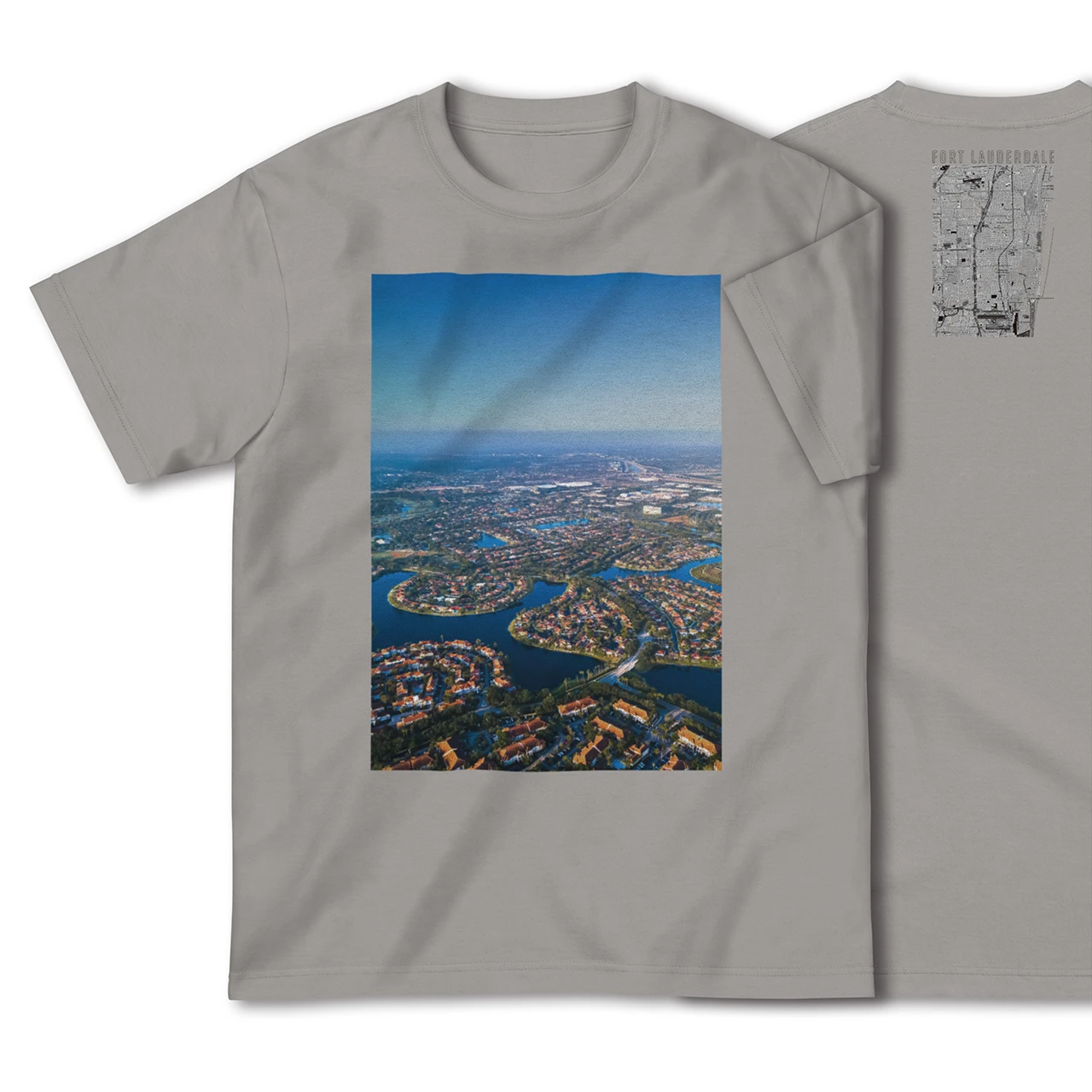 【フォートローダーデール(アメリカ)】Map World ハイクオリティTシャツ