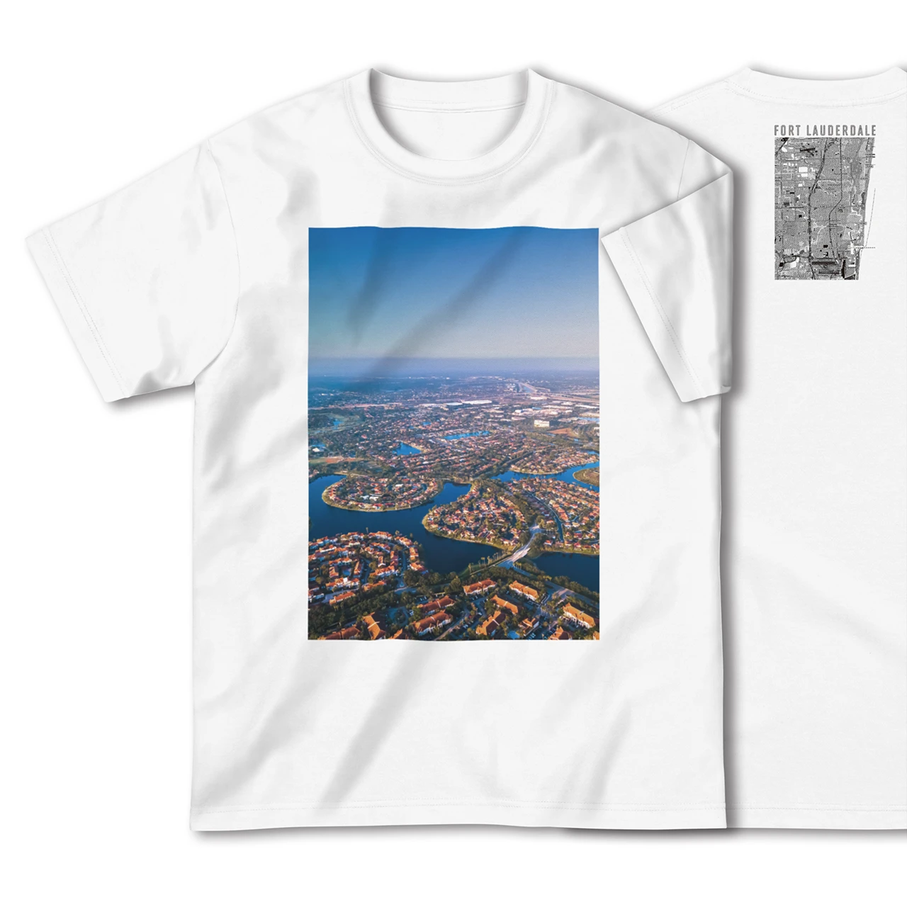 【フォートローダーデール(アメリカ)】Map World ハイクオリティTシャツ