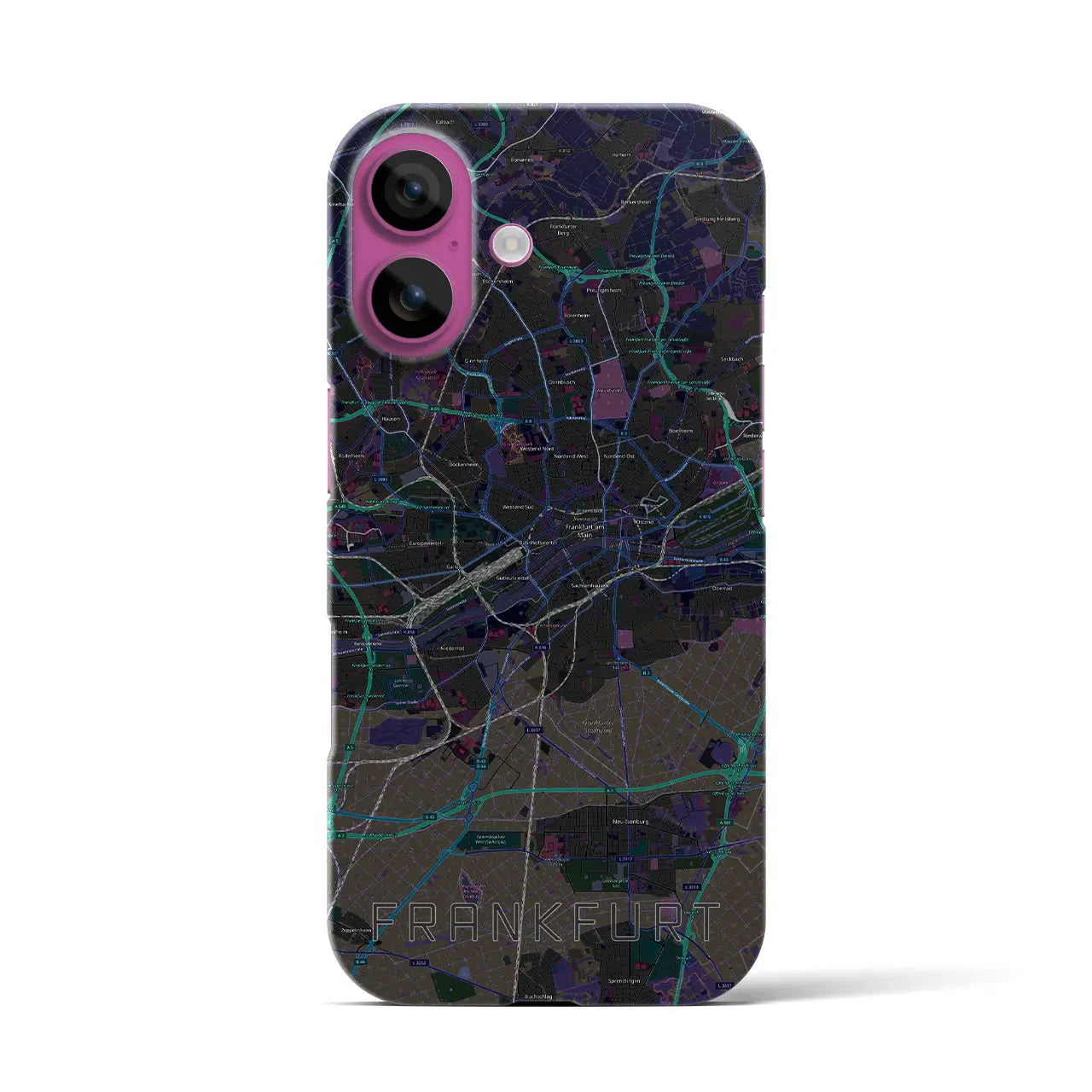 【フランクフルト(ドイツ)】地図柄iPhoneケース(バックカバータイプ)