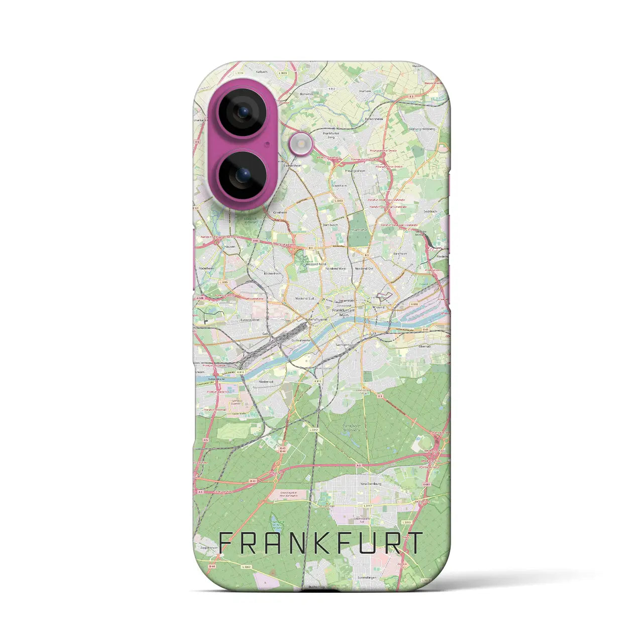 【フランクフルト(ドイツ)】地図柄iPhoneケース(バックカバータイプ)
