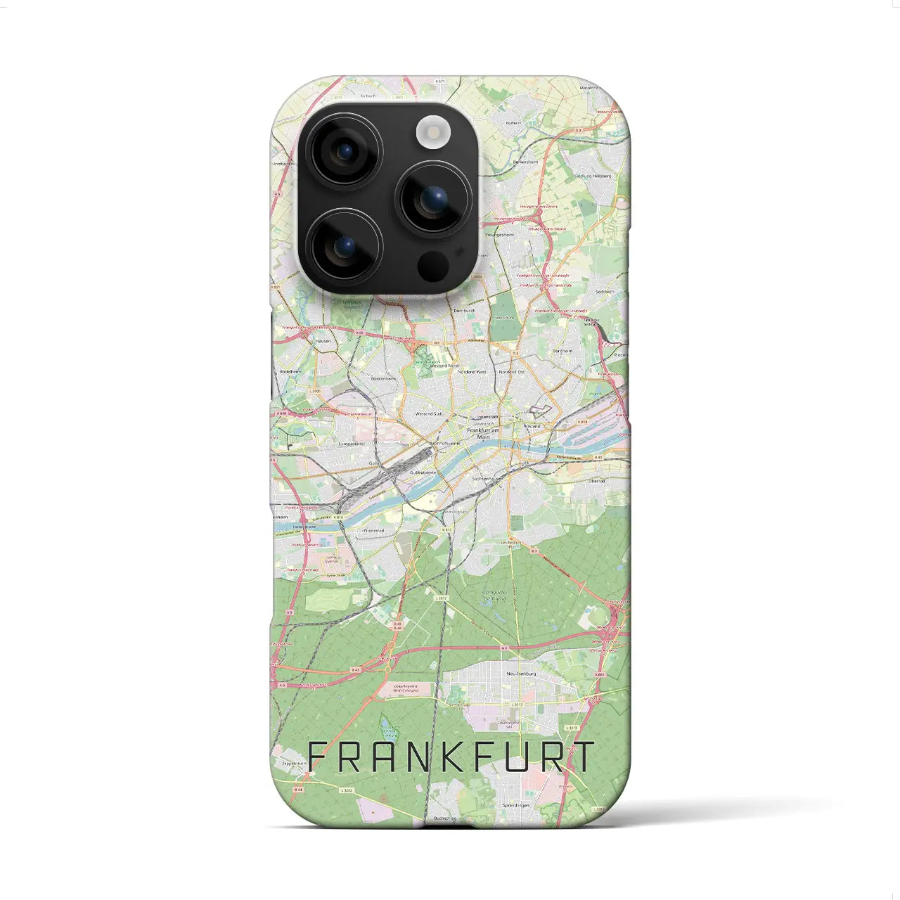 【フランクフルト(ドイツ)】地図柄iPhoneケース(バックカバータイプ)