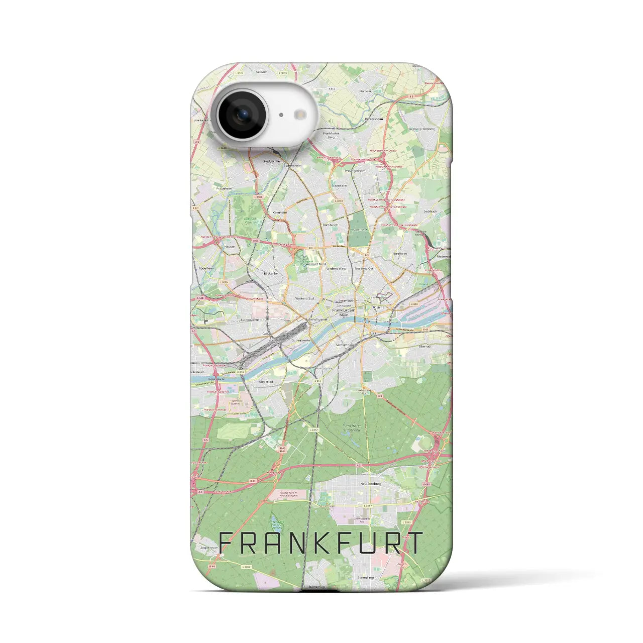 【フランクフルト(ドイツ)】地図柄iPhoneケース(バックカバータイプ)