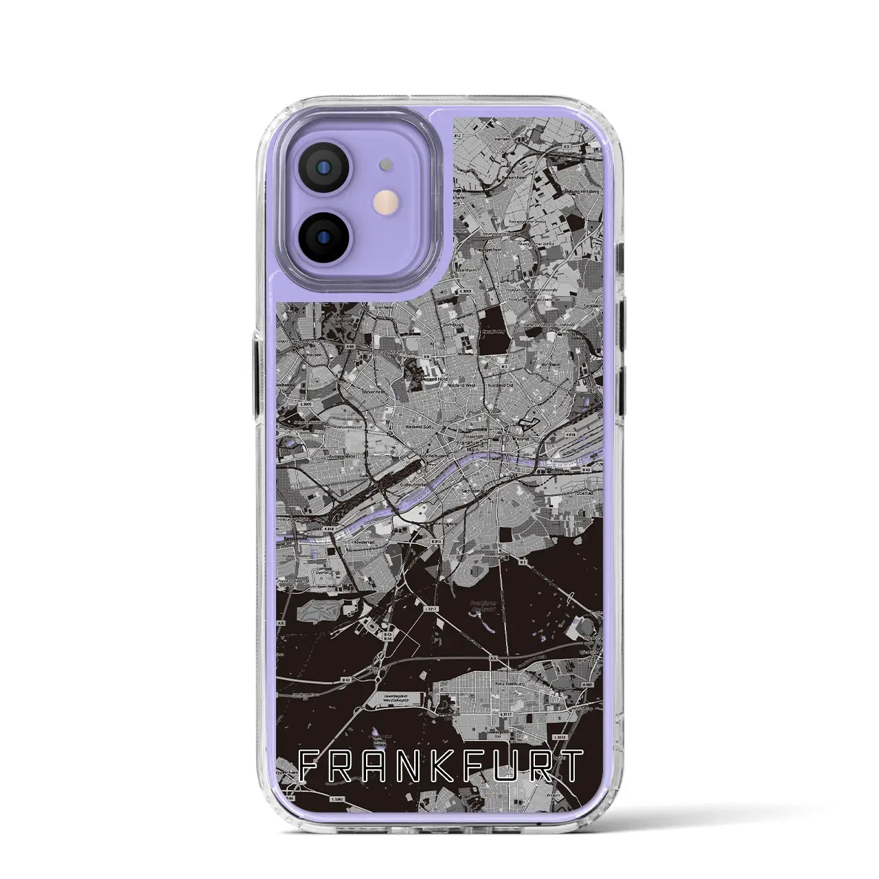 【フランクフルト(ドイツ)】地図柄iPhoneケース(MagSafeタイプ)