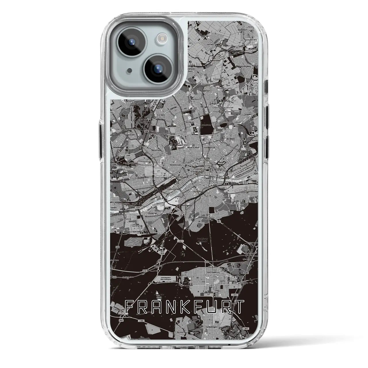 【フランクフルト(ドイツ)】地図柄iPhoneケース(MagSafeタイプ)