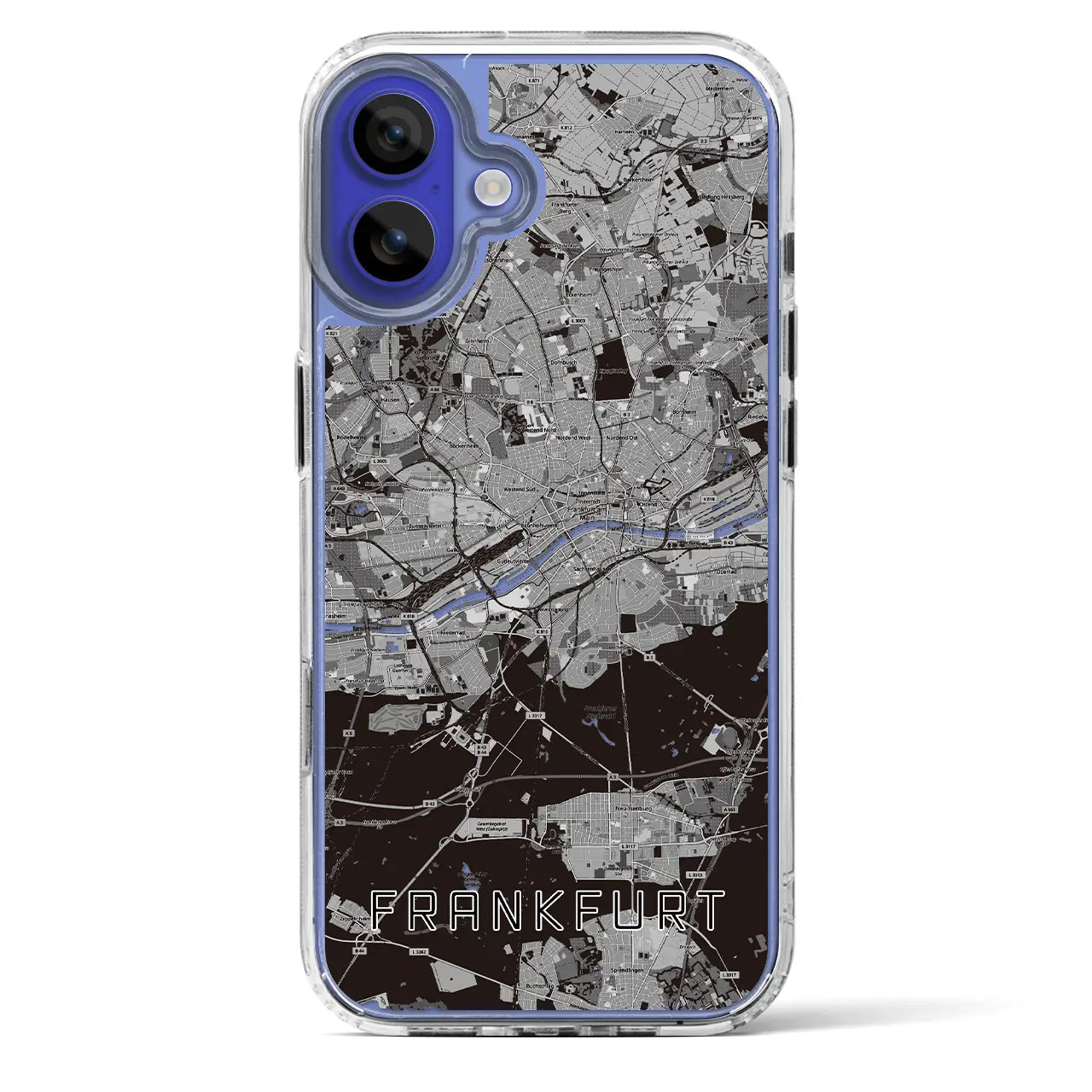 【フランクフルト(ドイツ)】地図柄iPhoneケース(MagSafeタイプ)