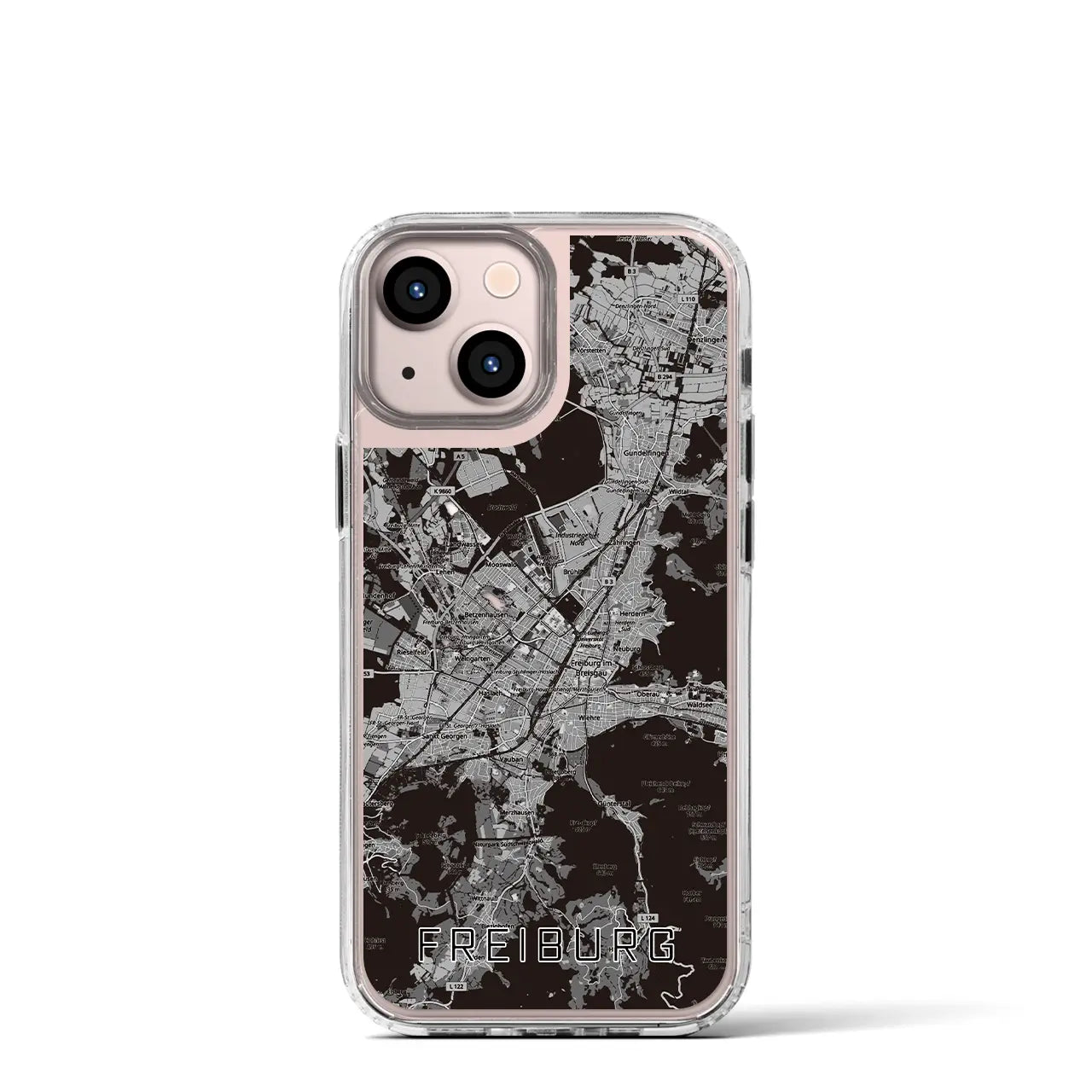 【フライブルク(ドイツ)】地図柄iPhoneケース(MagSafeタイプ)
