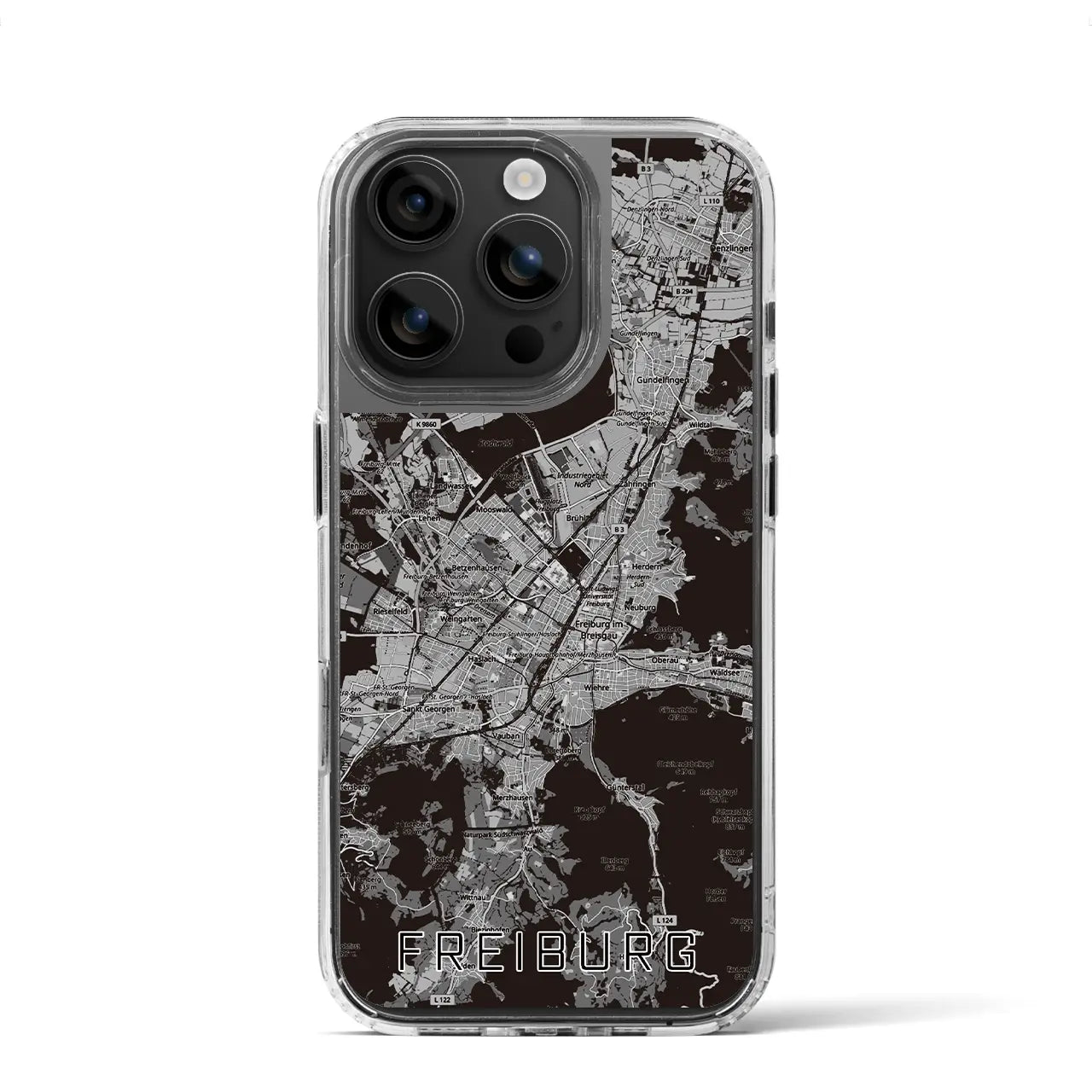 【フライブルク(ドイツ)】地図柄iPhoneケース(MagSafeタイプ)