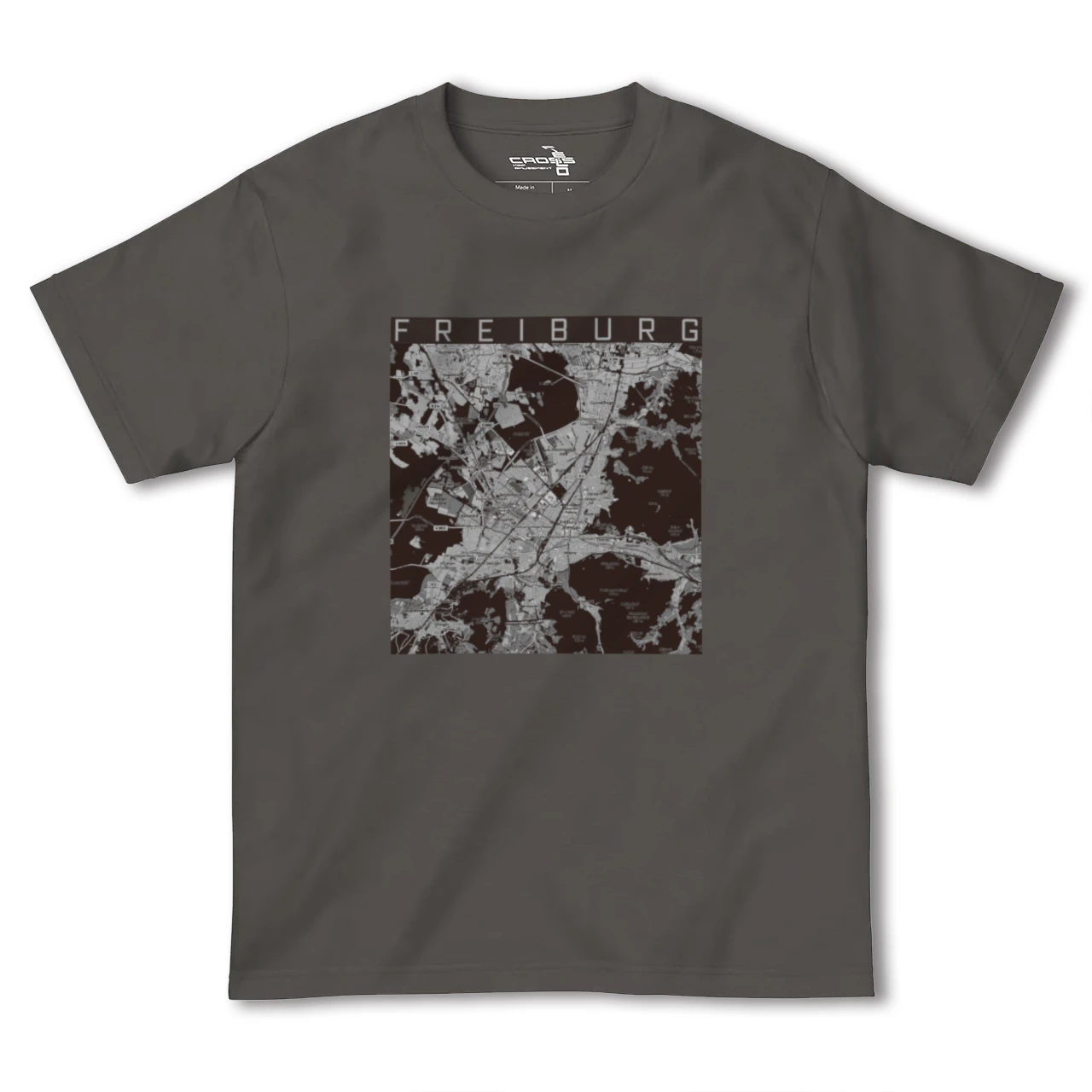 【フライブルク(ドイツ)】地図柄ヘビーウェイトTシャツ