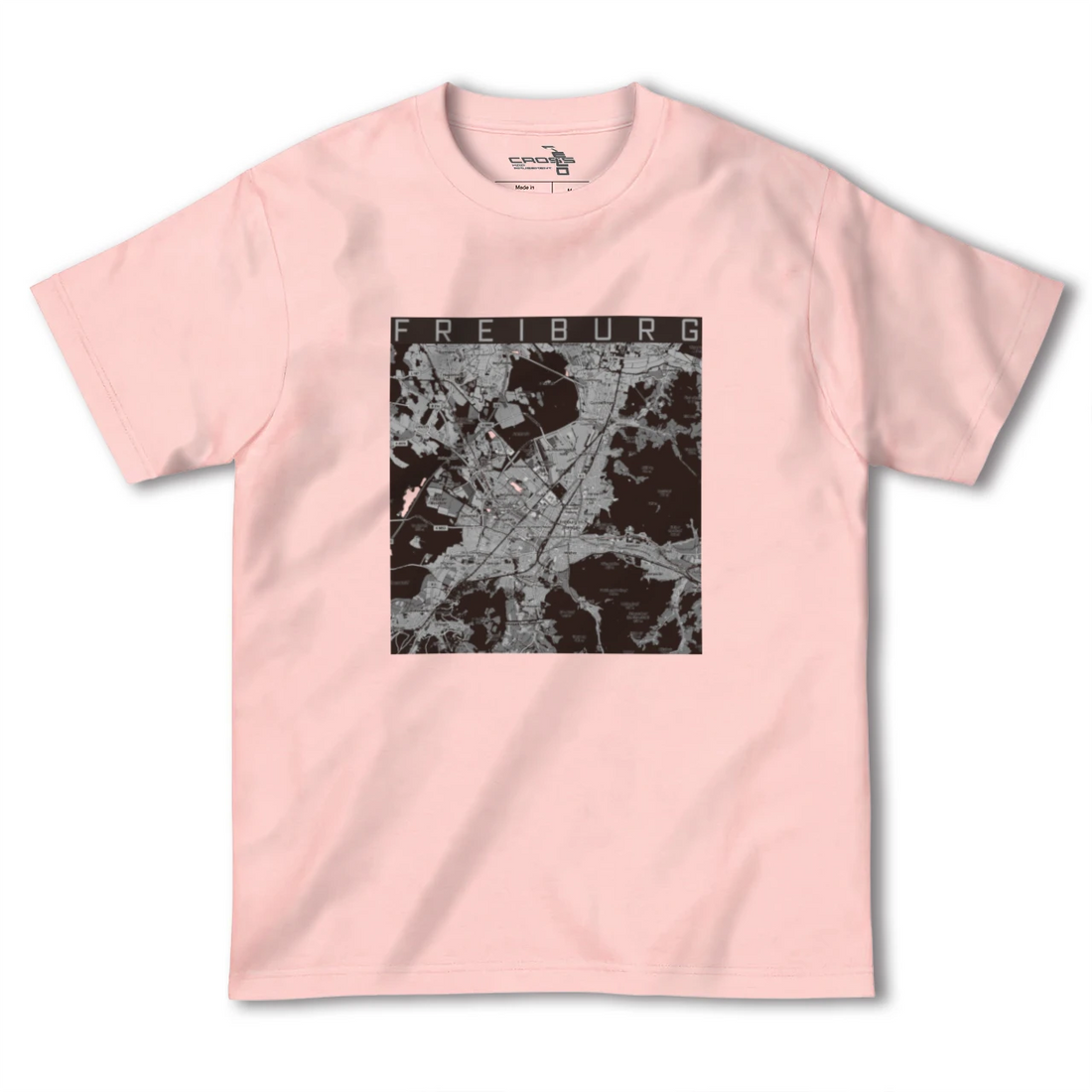 【フライブルク(ドイツ)】地図柄ヘビーウェイトTシャツ