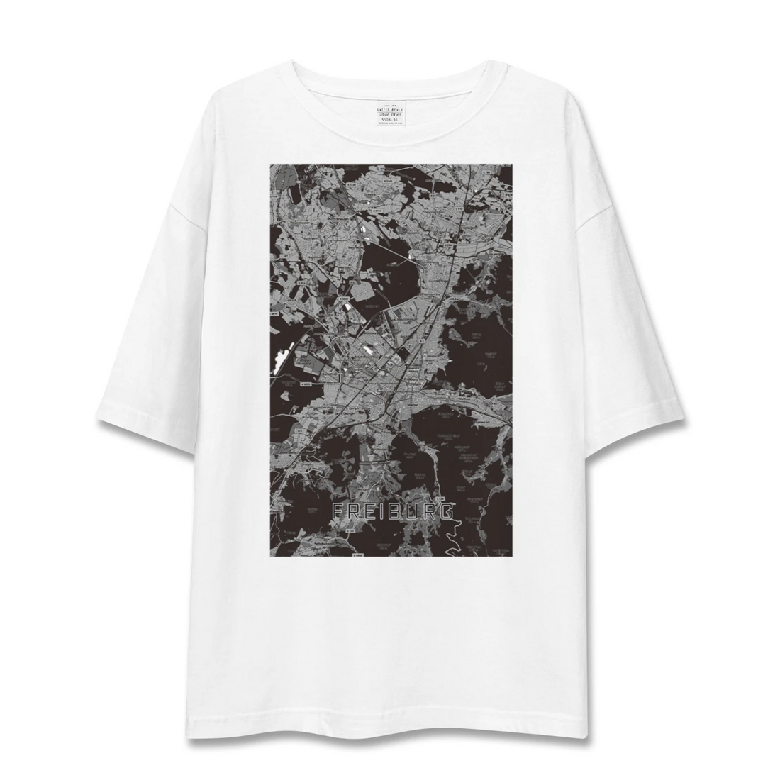 【フライブルク(ドイツ)】地図柄ビッグシルエットTシャツ