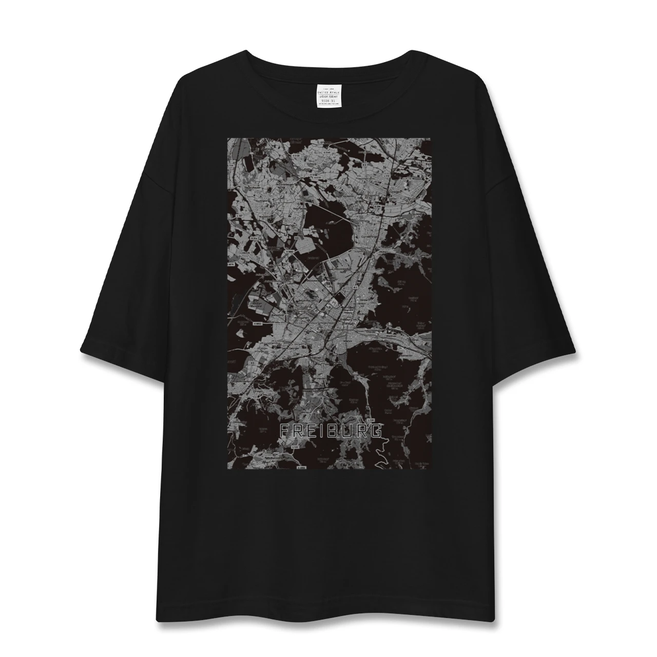【フライブルク(ドイツ)】地図柄ビッグシルエットTシャツ