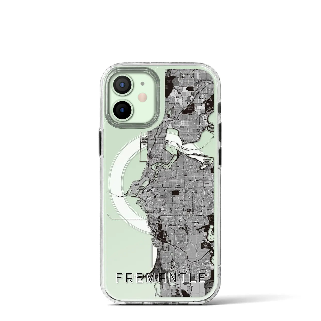 【フリーマントル(オーストラリア)】地図柄iPhoneケース(MagSafeタイプ)