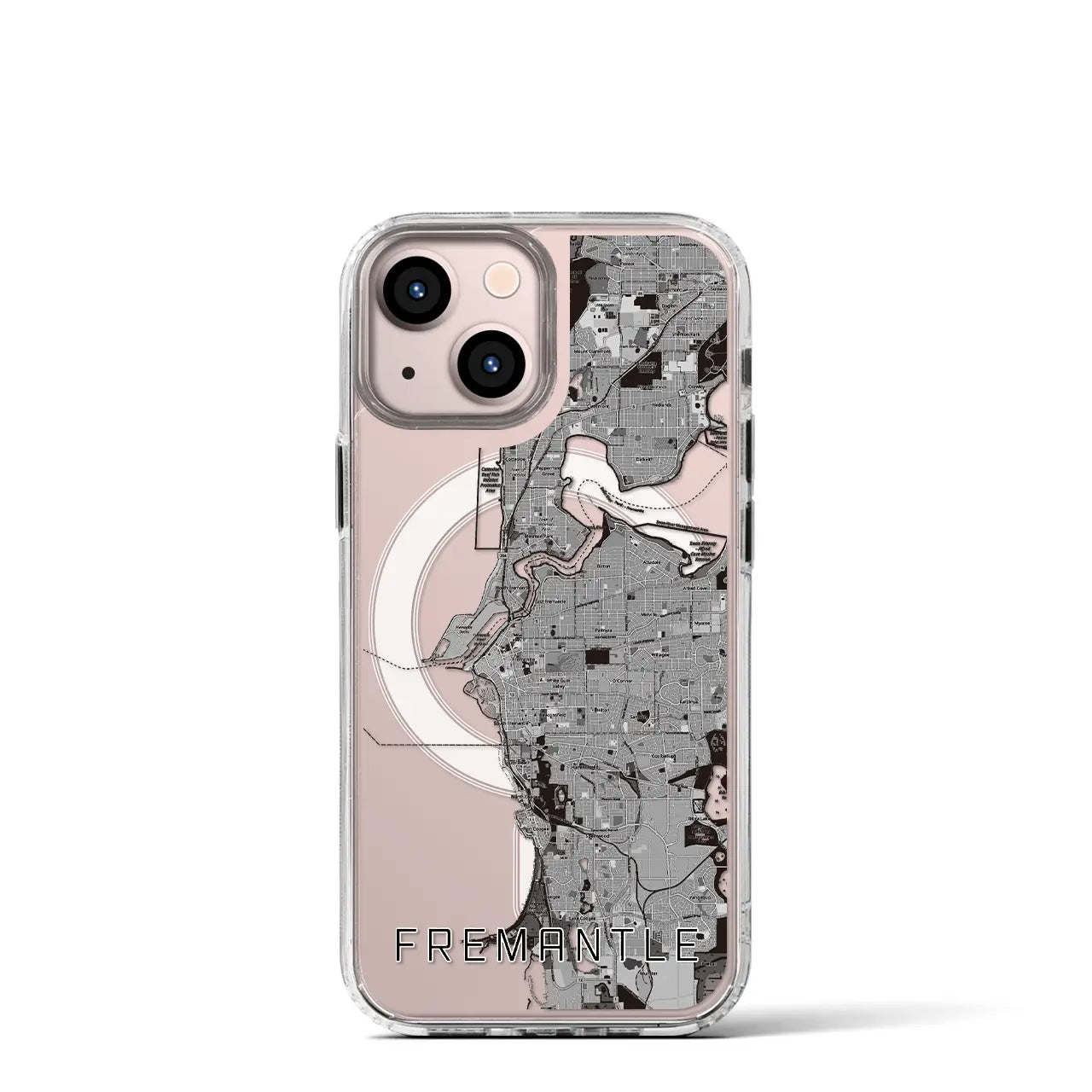 【フリーマントル(オーストラリア)】地図柄iPhoneケース(MagSafeタイプ)