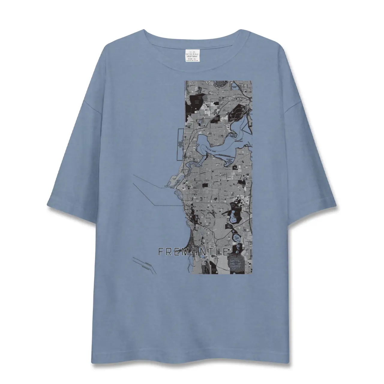 【フリーマントル(オーストラリア)】地図柄ビッグシルエットTシャツ