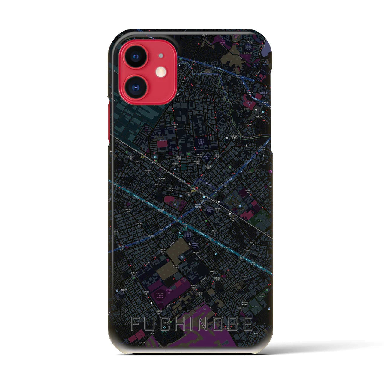 【淵野辺(神奈川県)】地図柄iPhoneケース(バックカバータイプ)