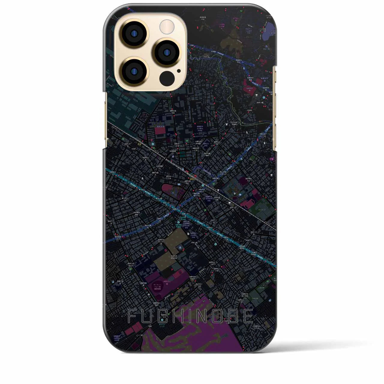 【淵野辺(神奈川県)】地図柄iPhoneケース(バックカバータイプ)