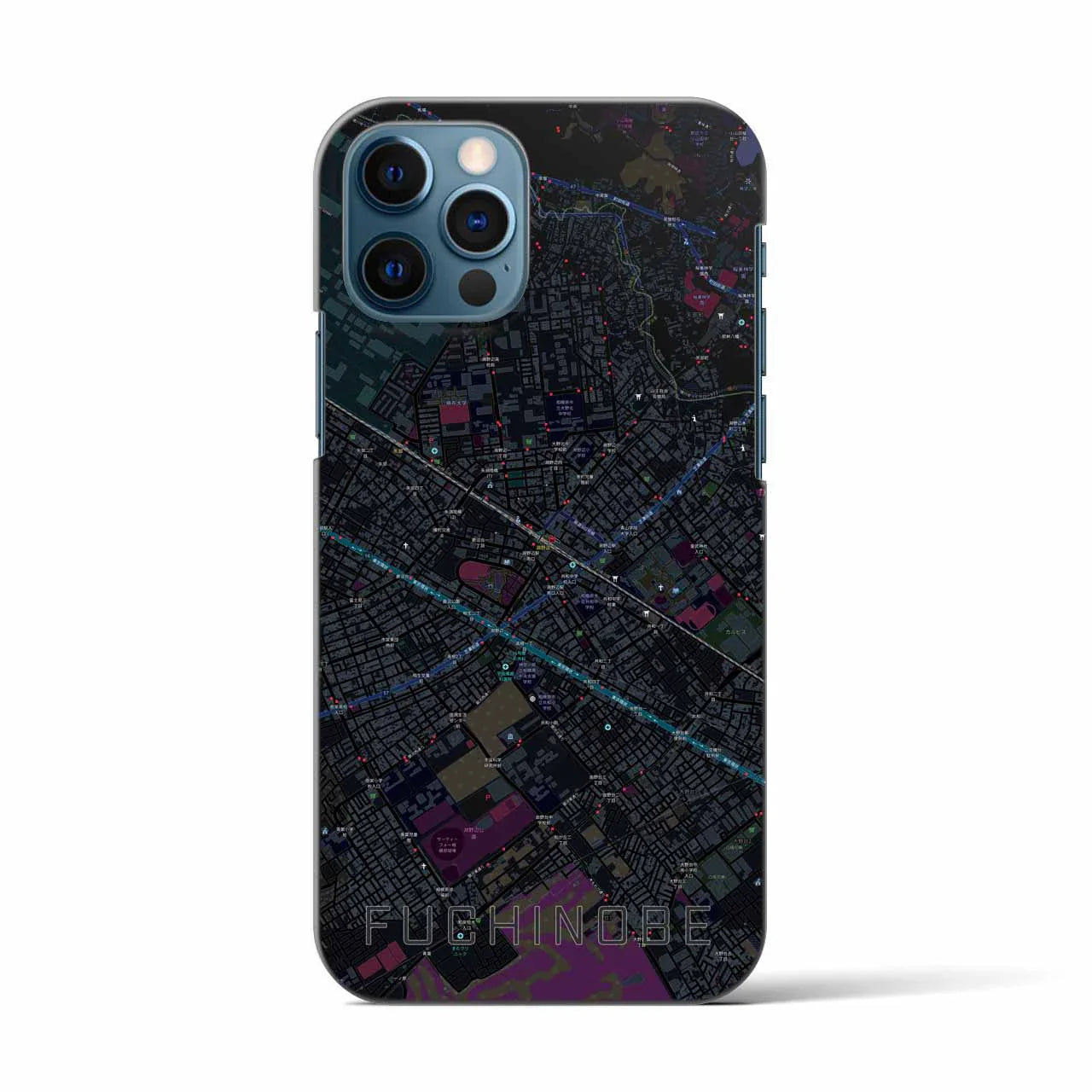 【淵野辺(神奈川県)】地図柄iPhoneケース(バックカバータイプ)