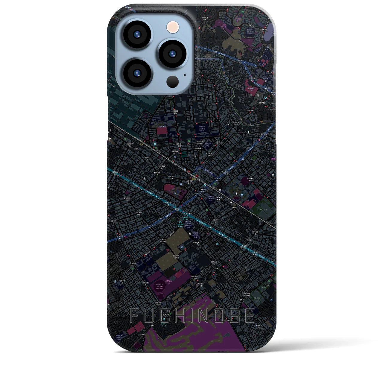 【淵野辺(神奈川県)】地図柄iPhoneケース(バックカバータイプ)