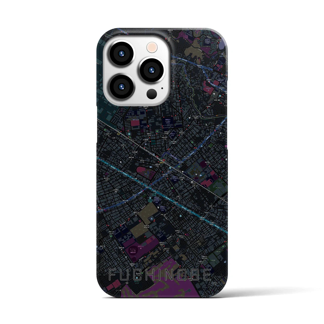 【淵野辺(神奈川県)】地図柄iPhoneケース(バックカバータイプ)
