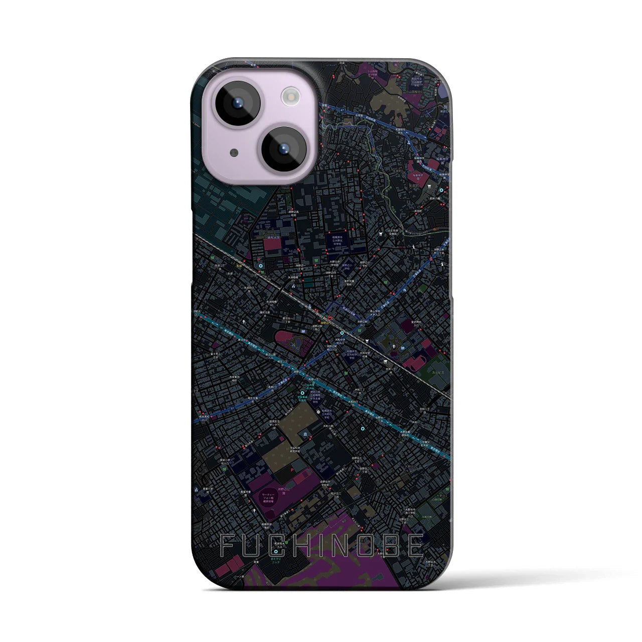 【淵野辺(神奈川県)】地図柄iPhoneケース(バックカバータイプ)