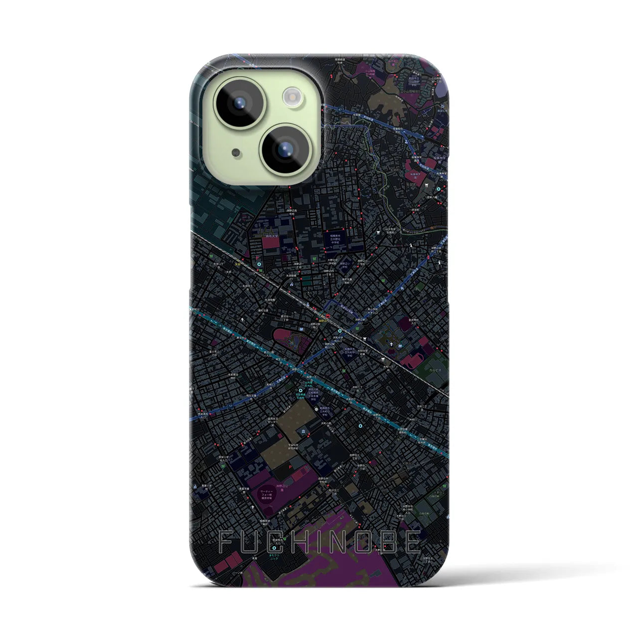 【淵野辺(神奈川県)】地図柄iPhoneケース(バックカバータイプ)
