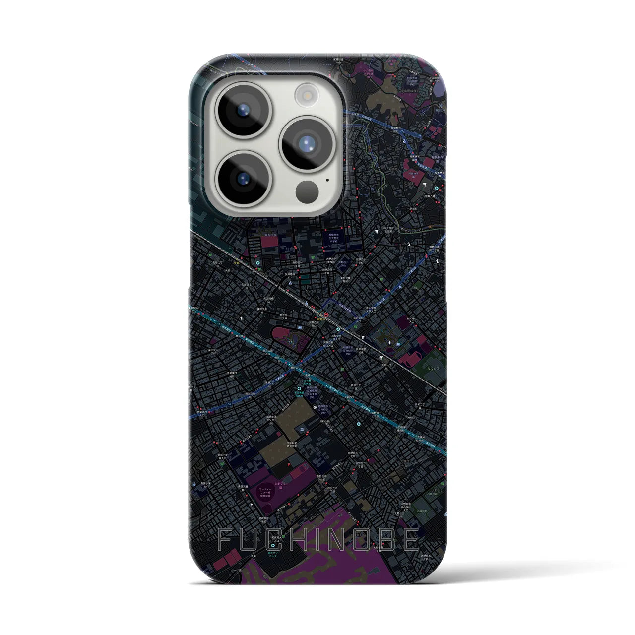【淵野辺(神奈川県)】地図柄iPhoneケース(バックカバータイプ)