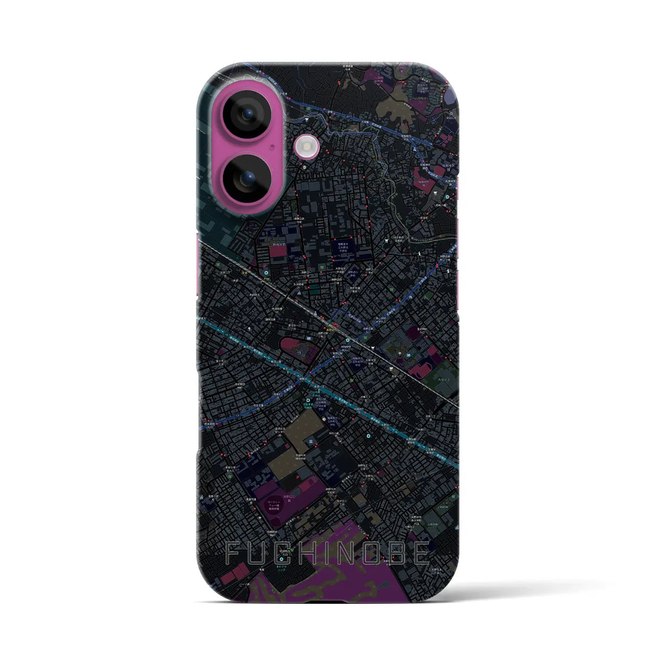 【淵野辺(神奈川県)】地図柄iPhoneケース(バックカバータイプ)