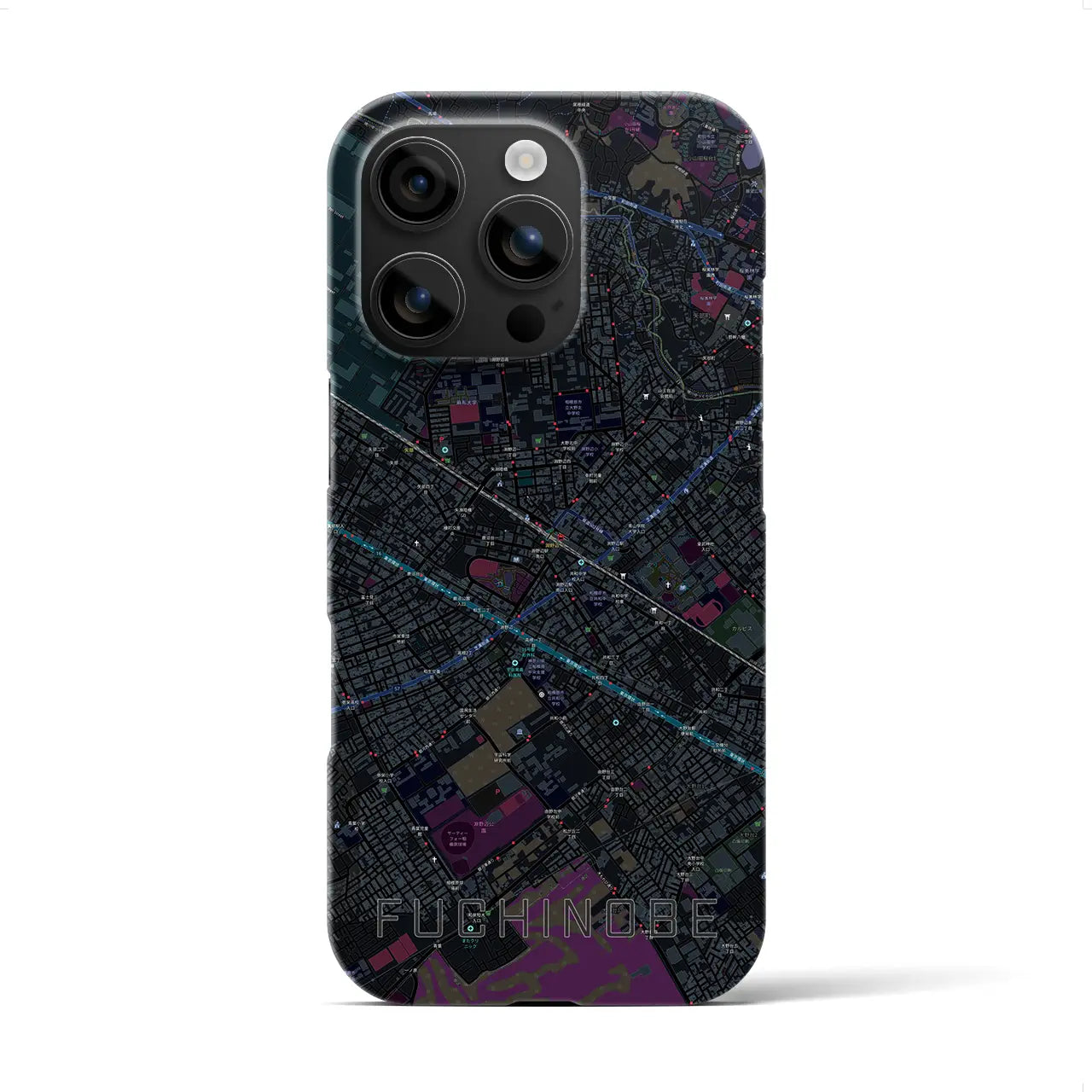 【淵野辺(神奈川県)】地図柄iPhoneケース(バックカバータイプ)