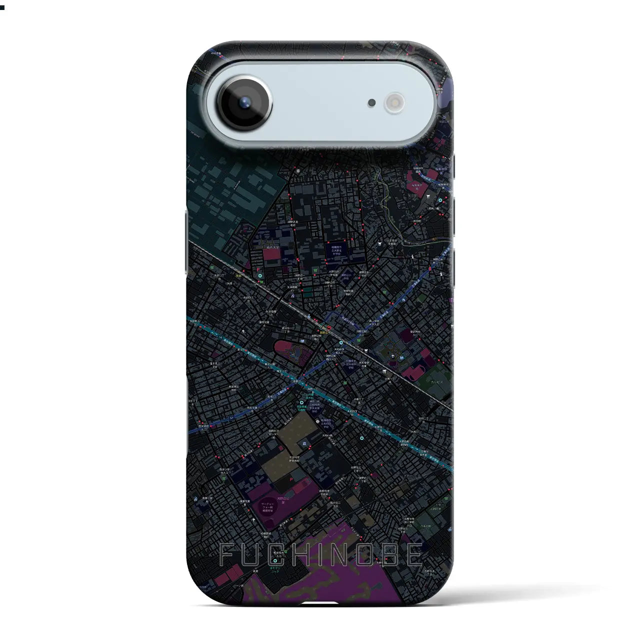 【淵野辺(神奈川県)】地図柄iPhoneケース(バックカバータイプ)