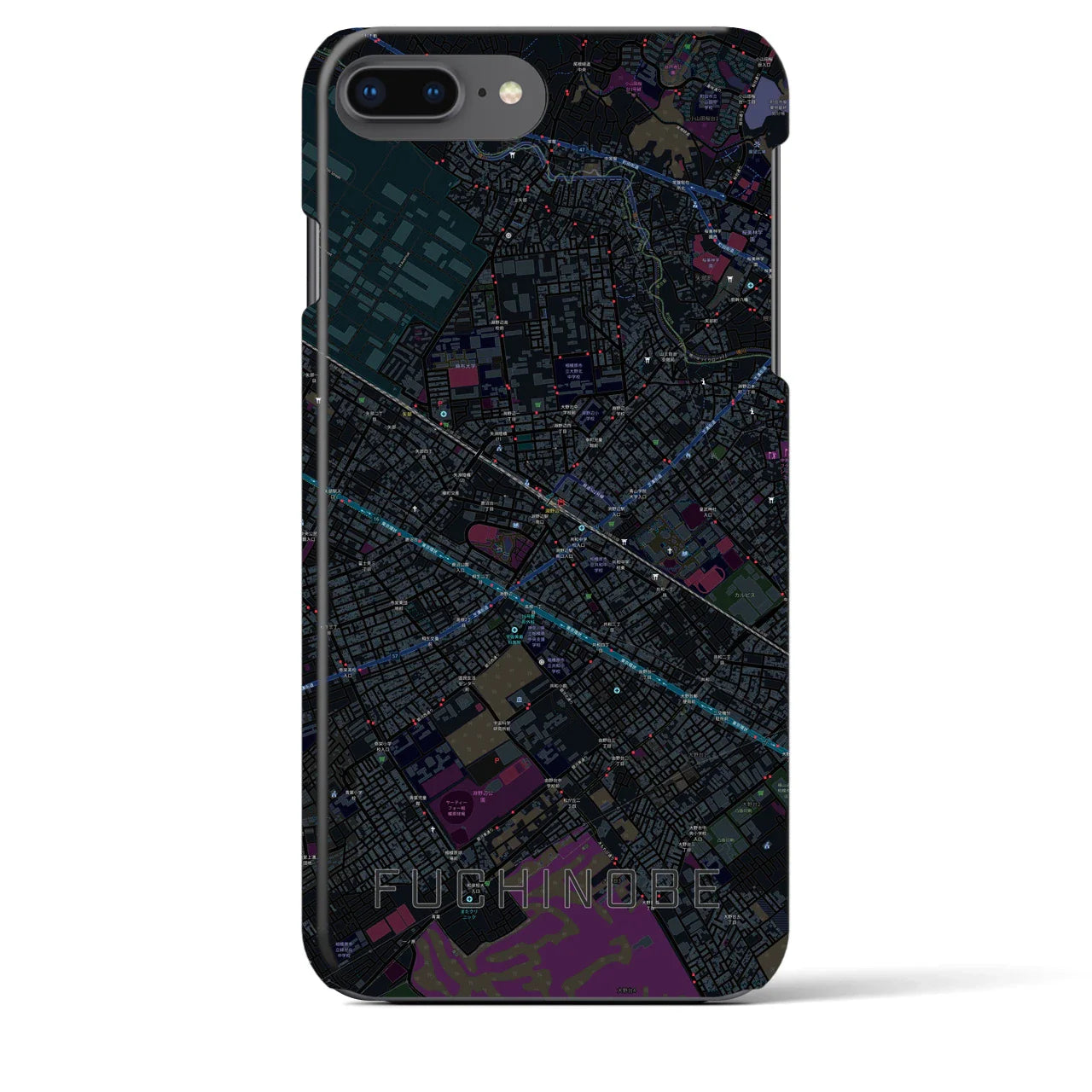 【淵野辺(神奈川県)】地図柄iPhoneケース(バックカバータイプ)
