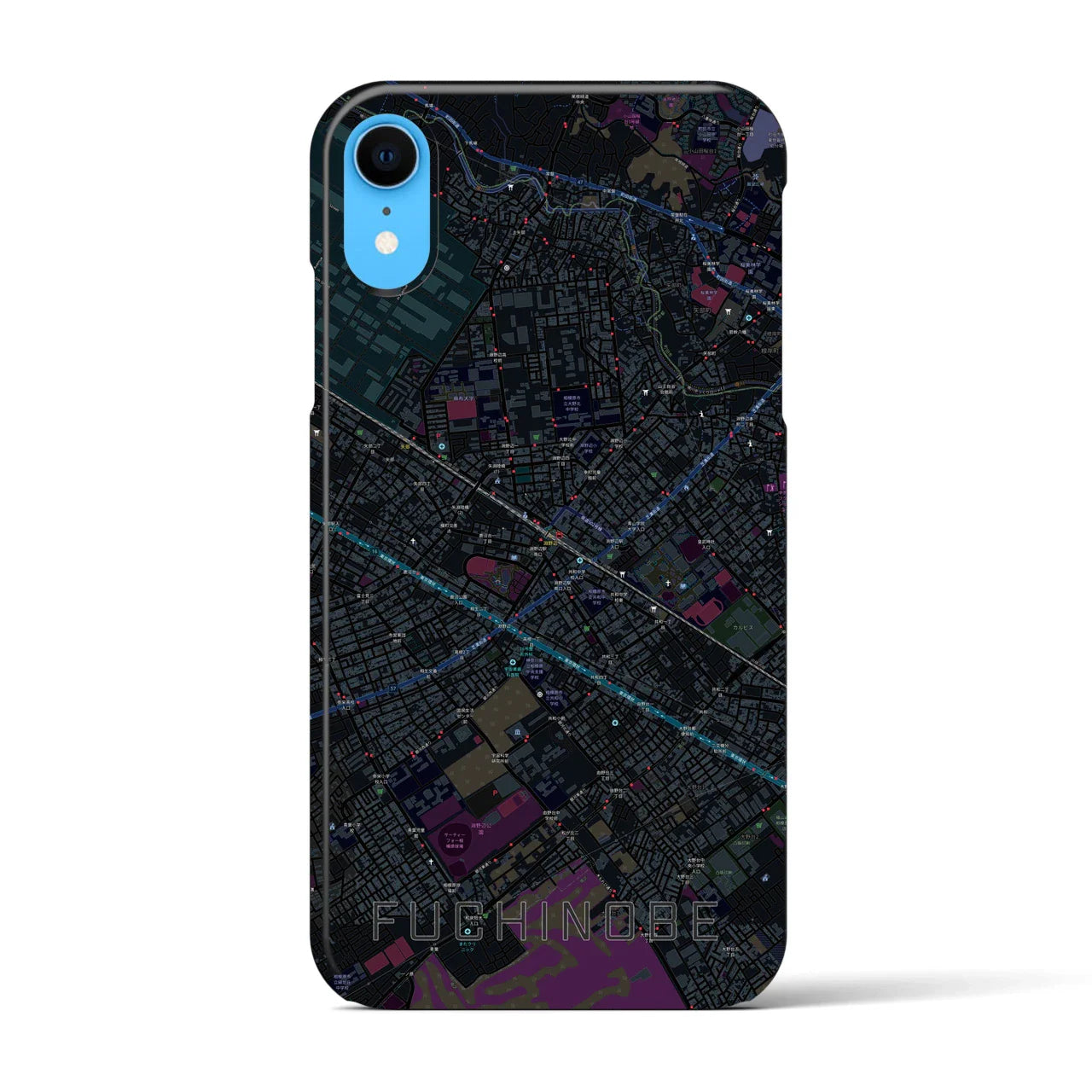 【淵野辺(神奈川県)】地図柄iPhoneケース(バックカバータイプ)
